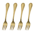 Excellent Houseware Gebaksvorkjes - 4 Stuks - Goudkleurig