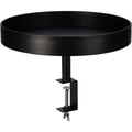 Dienbladtafel Met Klem - Metaal - Ø36 Cm - Zwart