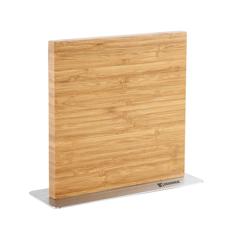 Bergner Messenset Met Magneetblok - 5 Delig - Rvs En Bamboe