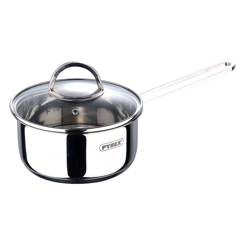 Pyrex Sauspan Met Deksel - Ø16 Cm - 1.35L - Inductie