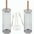 Ceruzo Grillmand - Set Van 2 - Rollend Grillrooster - 30 Cm